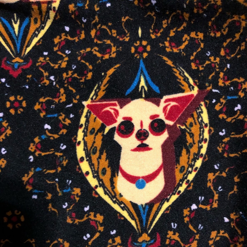 TC LuLaRoe leggings, Chihuahua print